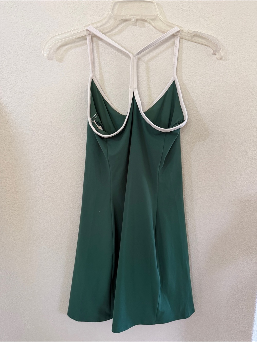 Vuori Viridian One Shot Tennis Dress with White Trim - Picture 6 of 7